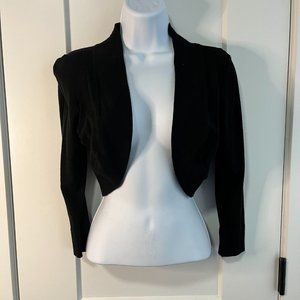 The Limited // Black 3/4 Sleeve Shrug Cardigan